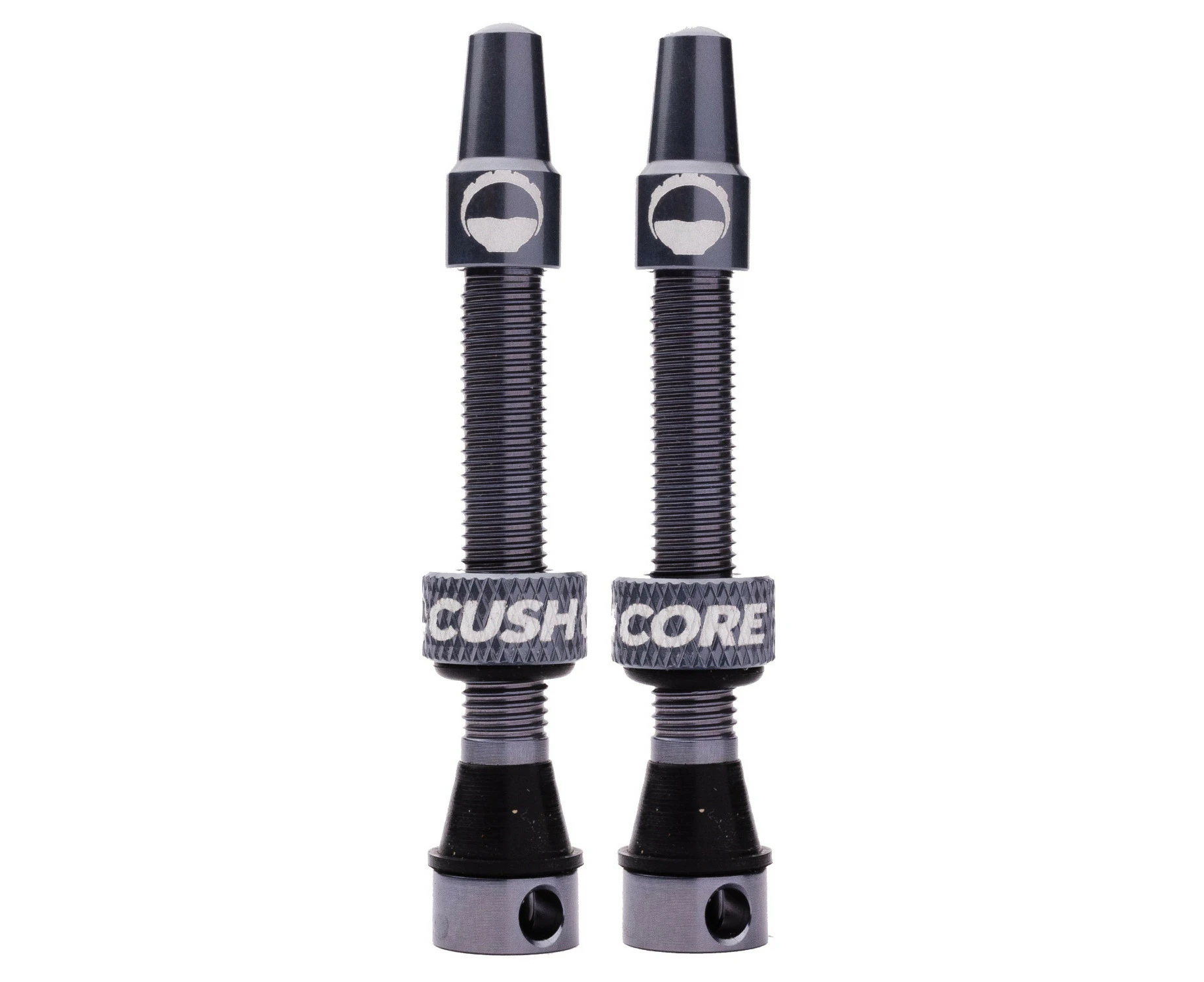 CushCore Titanium Tubeless Presta Valves 2x55mm