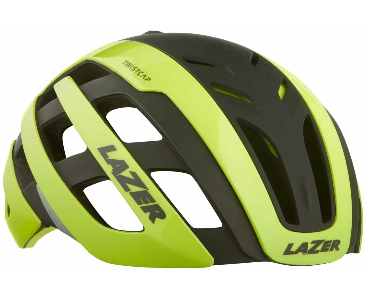 Lazer Century Bike Helmet w/LED Flash Yellow/Black Small