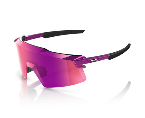 100% Aerocraft Sunglasses Gloss Purple Chrome Purple Mirror