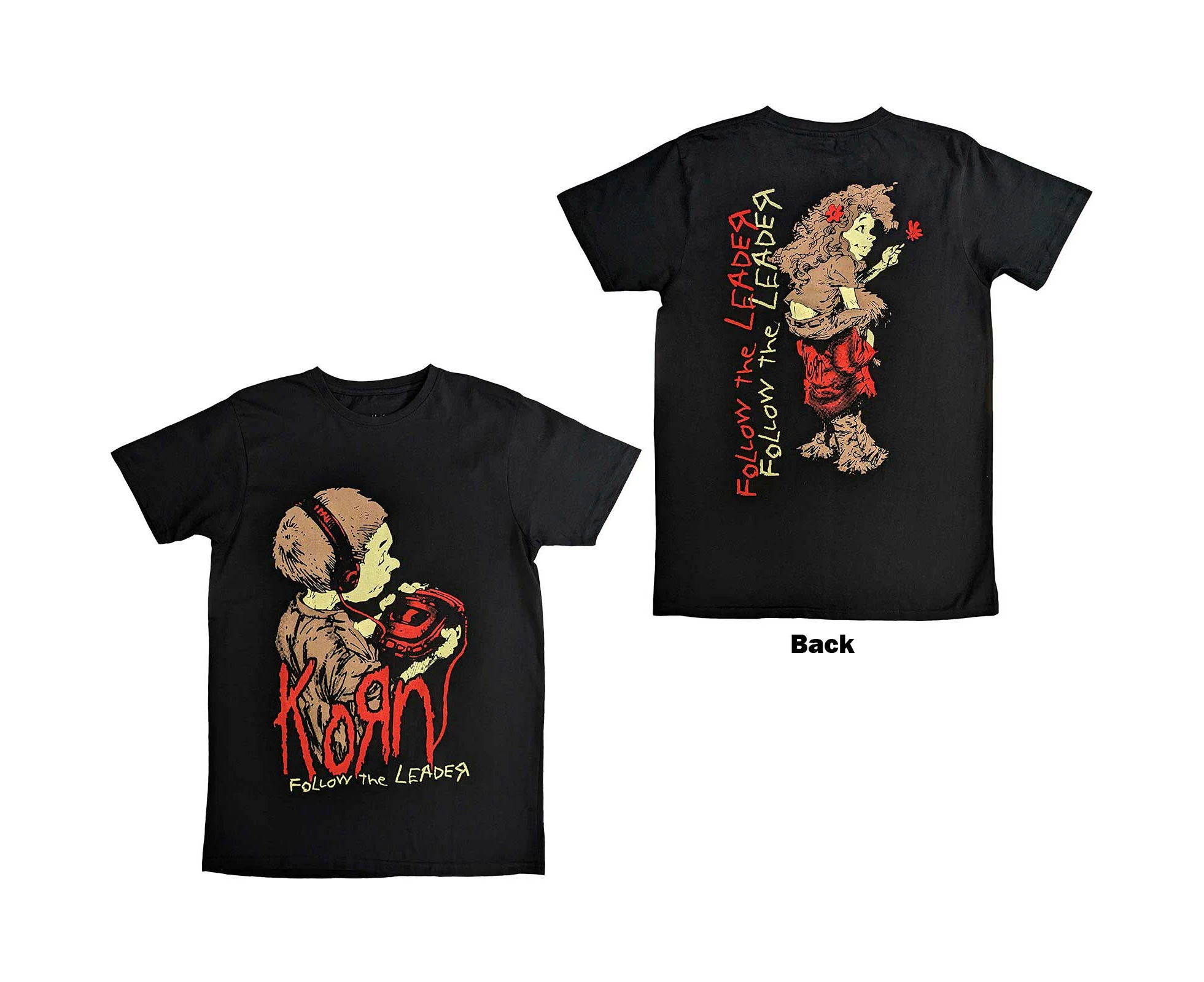 Korn | Official Band T-Shirt| Follow The Leader (Back Print)