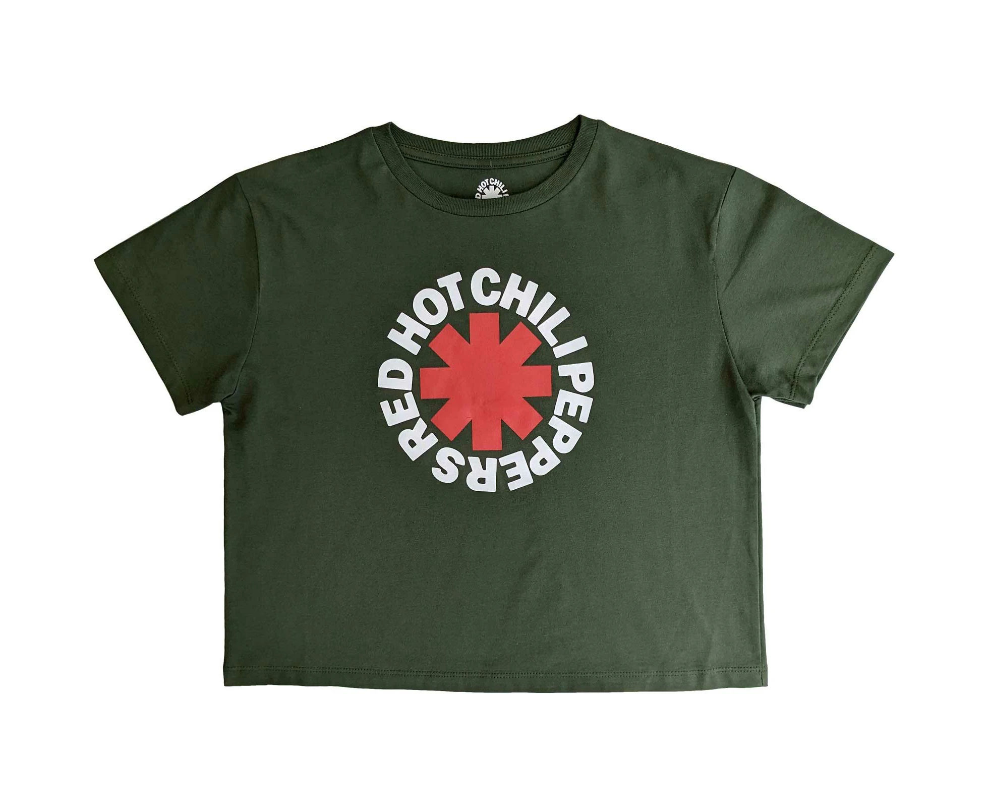 Red Hot Chili Peppers Classic Asterisk: Ladies green Crop Top