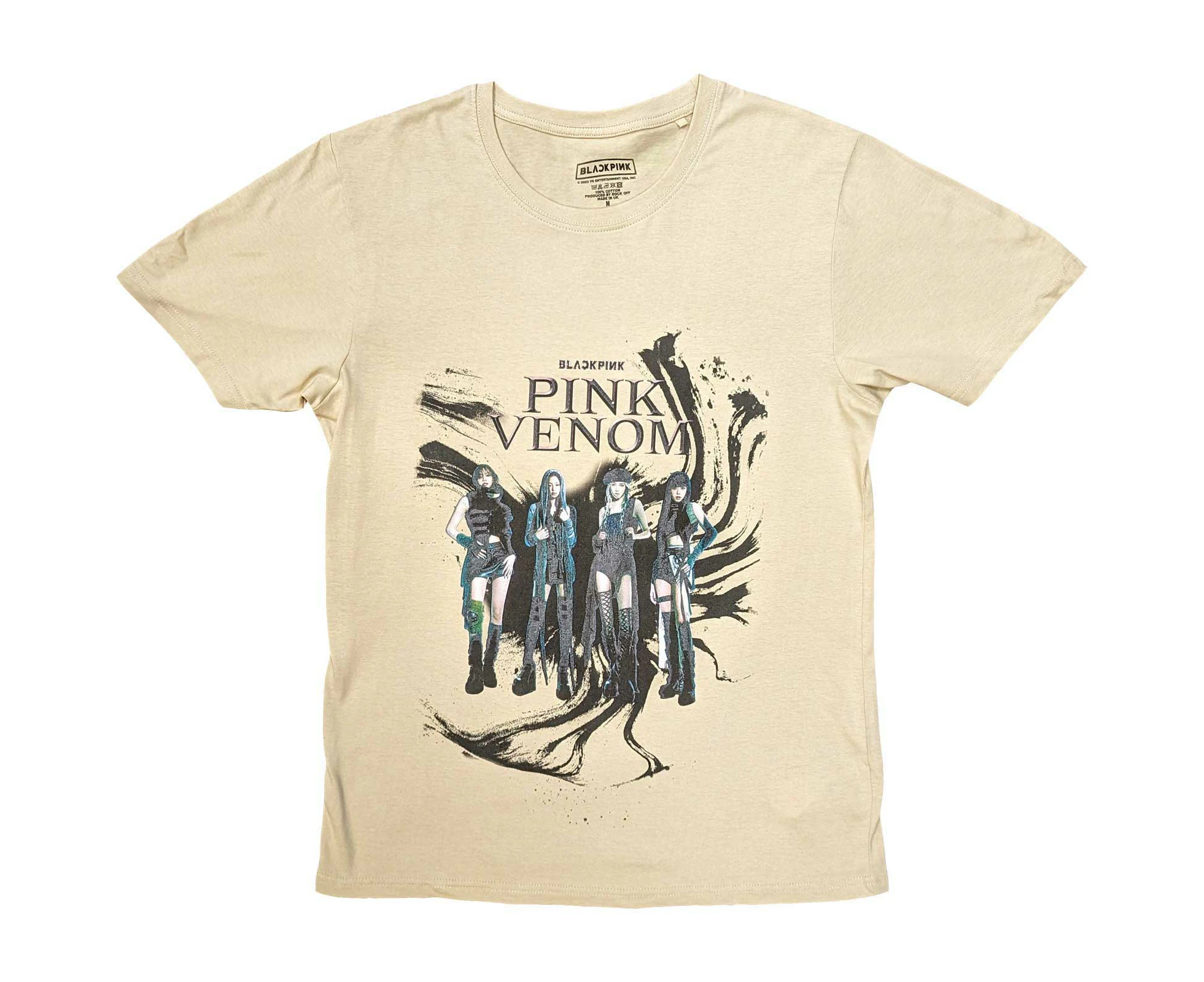 BlackPink | Official Band T-Shirt | Pink Venom Oil Stroke