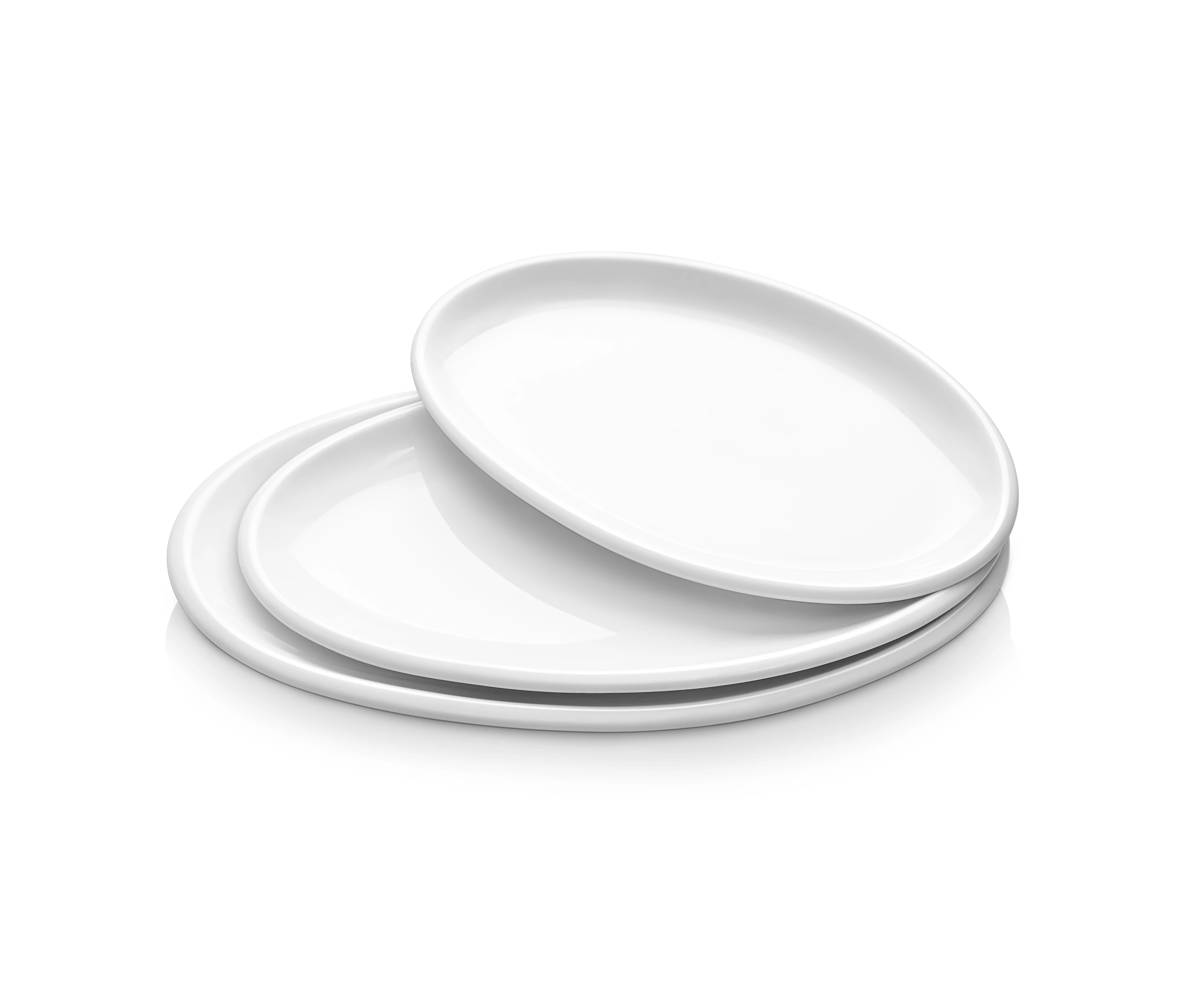 DOWAN Large Serving Platters, Oval Serving Platters - 31x18x3cm/26x20x3cm/41x22x4cm