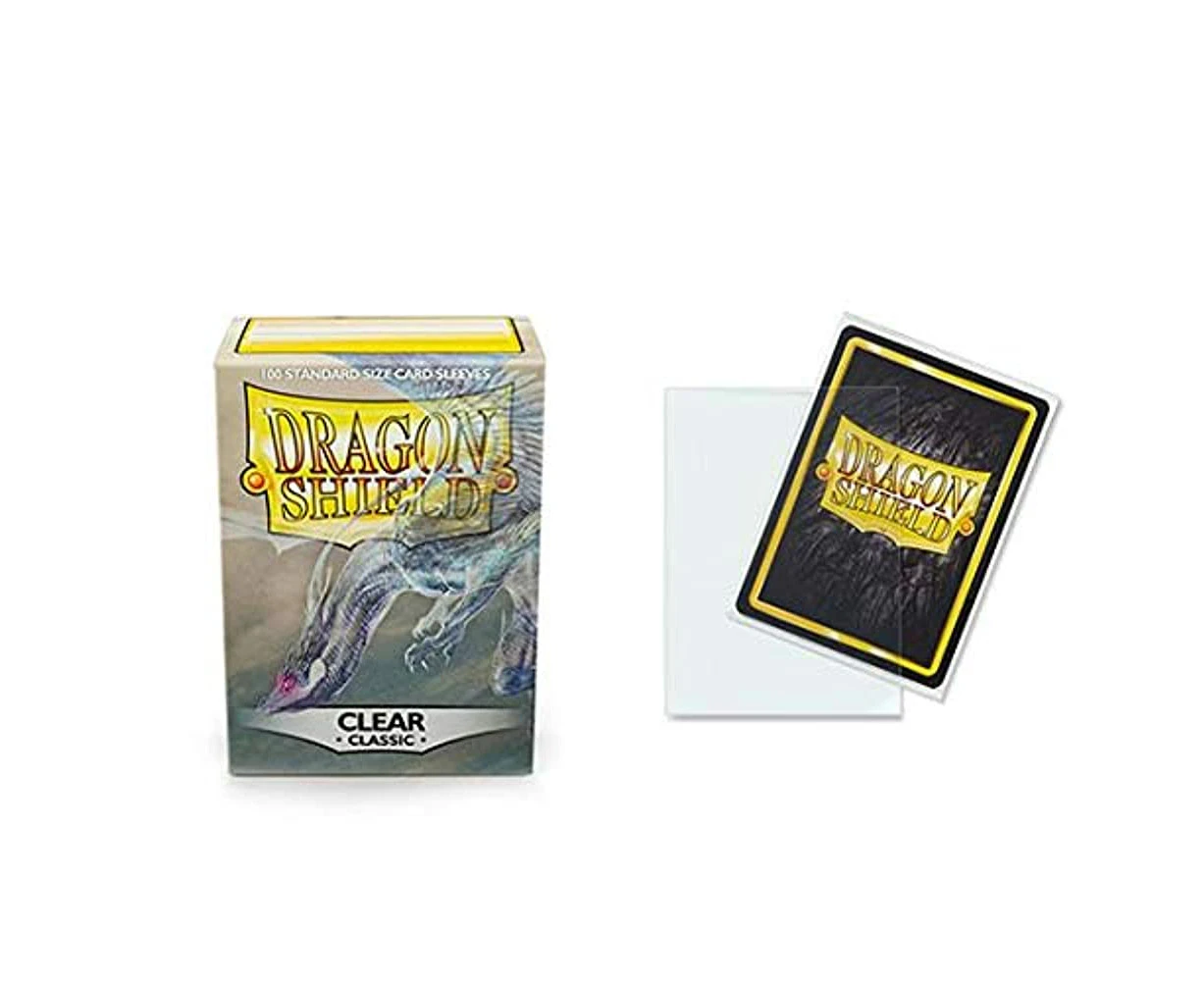 Dragon Shield Classic Clear Standard Size 100 ct Card Sleeves Individual Pack