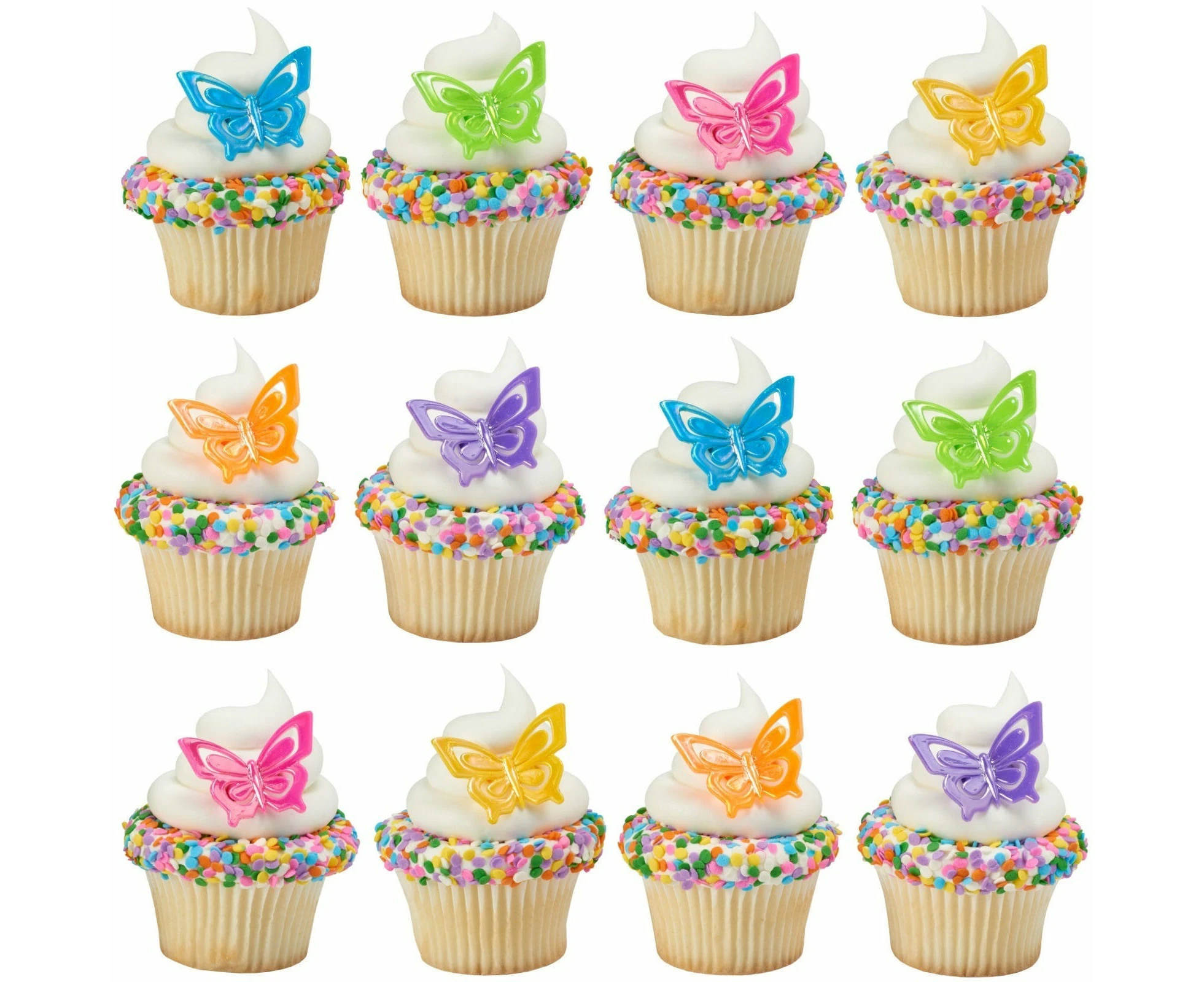 Butterfly Cupcake Rings (Pack of 12)