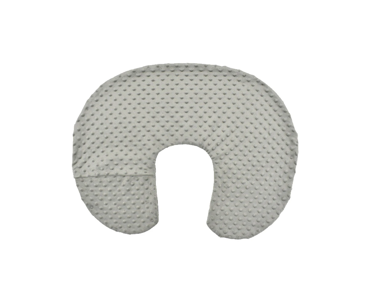 Breastfeeding pillow and locator pillowcase, breastfeeding, bottle feeding, detachable, ultra soft waist belt, gray