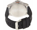 Boss orange detroit Mens Analog Quartz Watch with Silicone bracelet Black