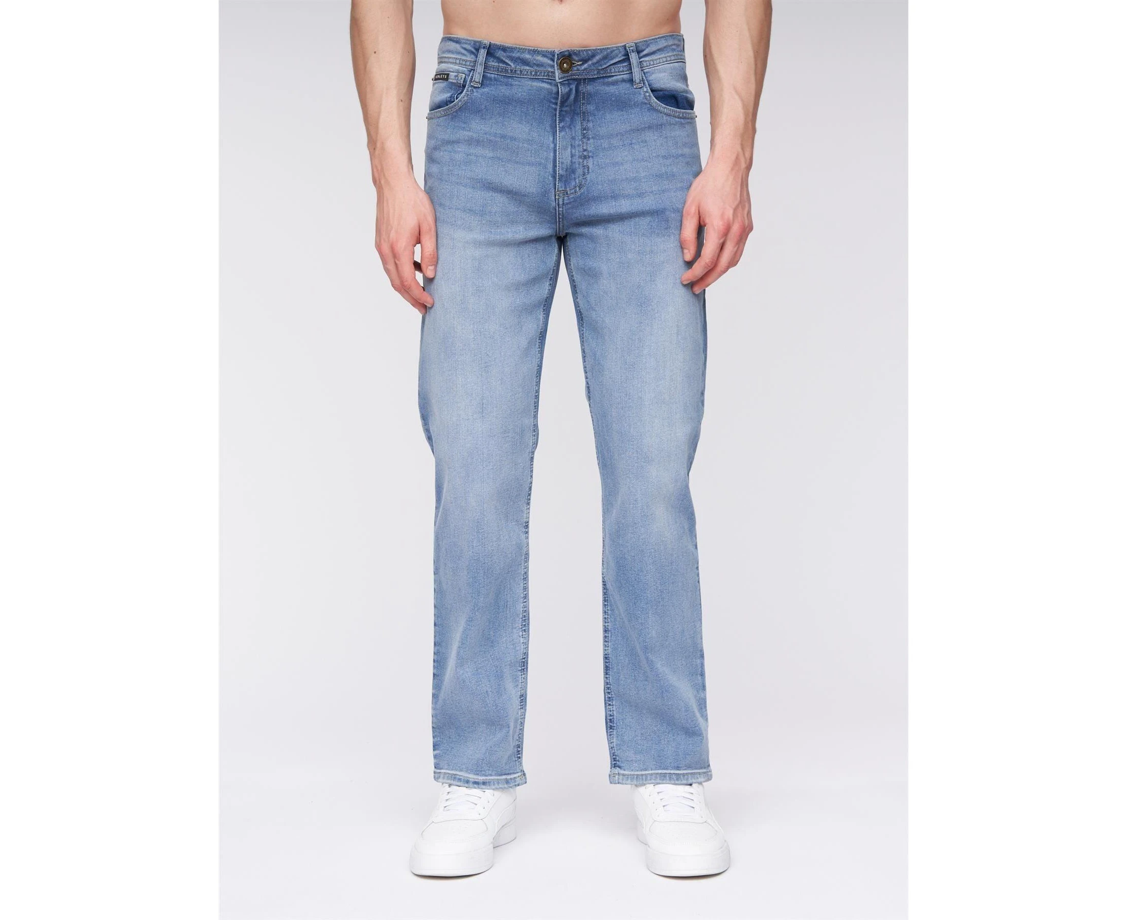 Henleys Mens Breeze Straight Jeans (Light Wash) - BG1538