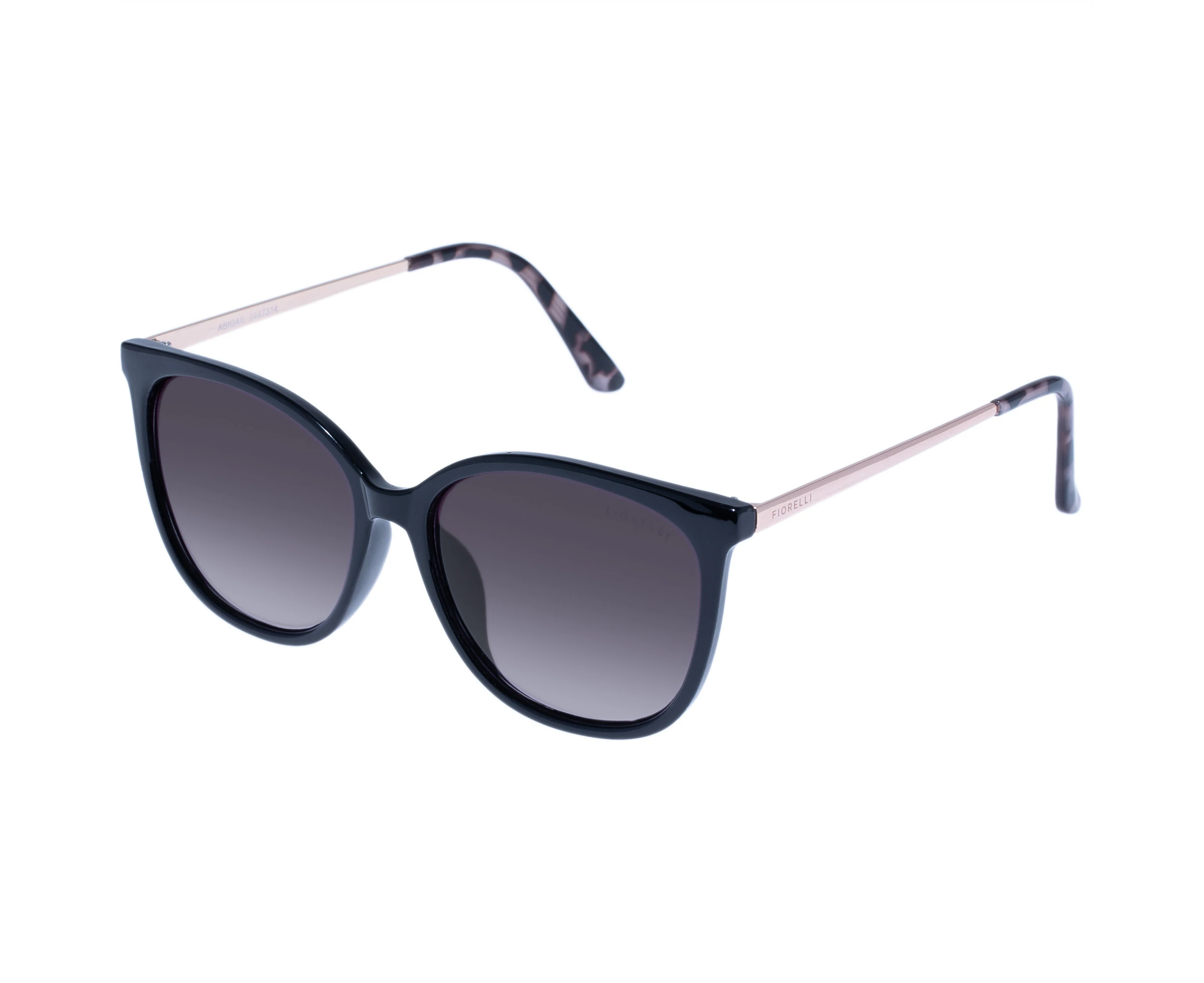 Fiorelli Female Abigail Black Charcoal Tort Square Sunglasses