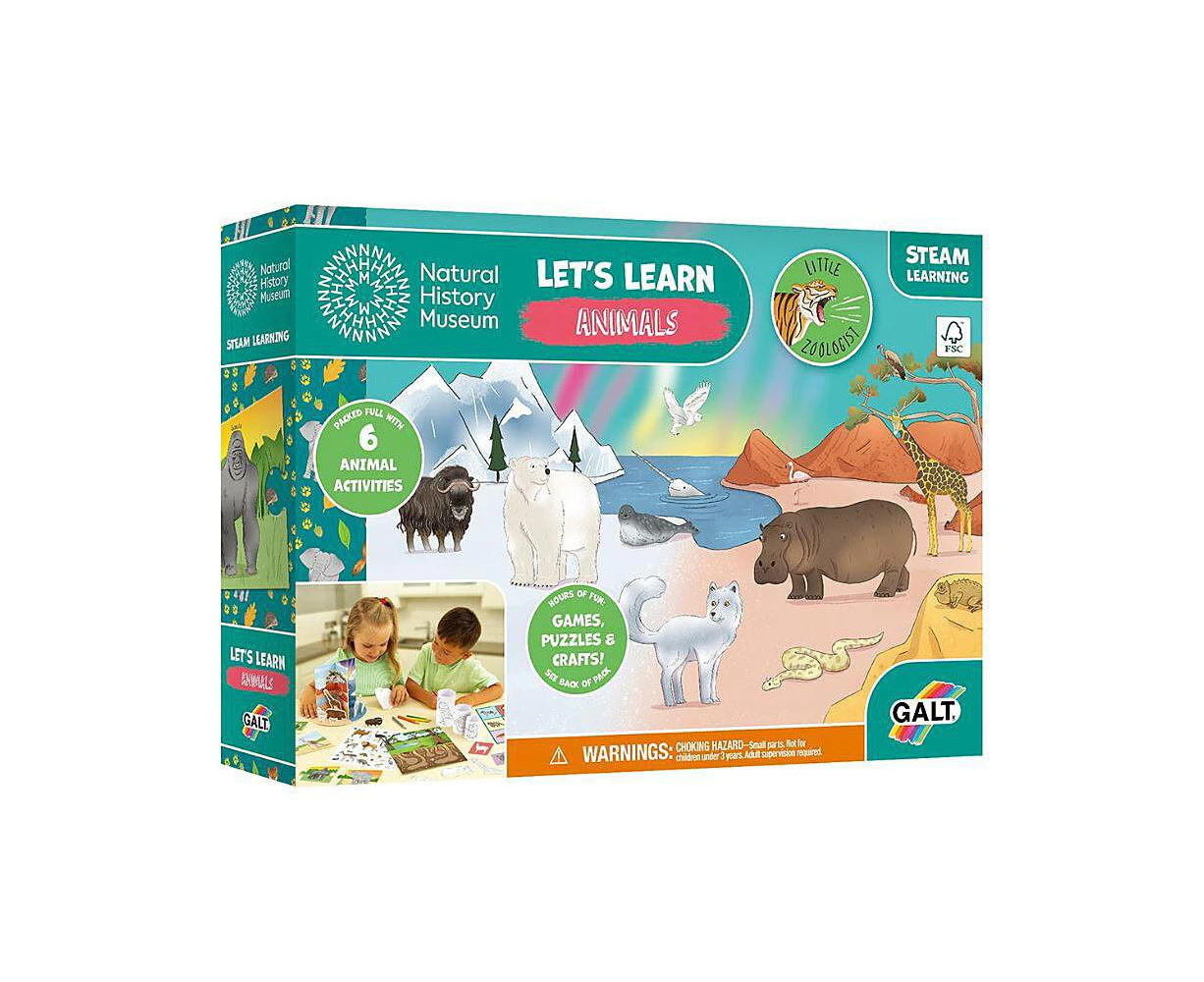 Galt Let's Learn Animals Kids/Childrens Educational/Learning Activity Set 4y+