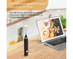 USB Rechargeable Electric Egg Beater Milk Coffee Frother Drink Foamer Mixer Tool