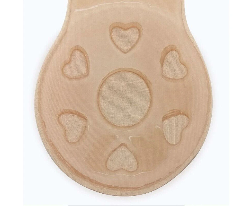 Beige Invisible Silicone Bra Rabbit Strapless Self-Adhesive Lift Up Nipple Cover