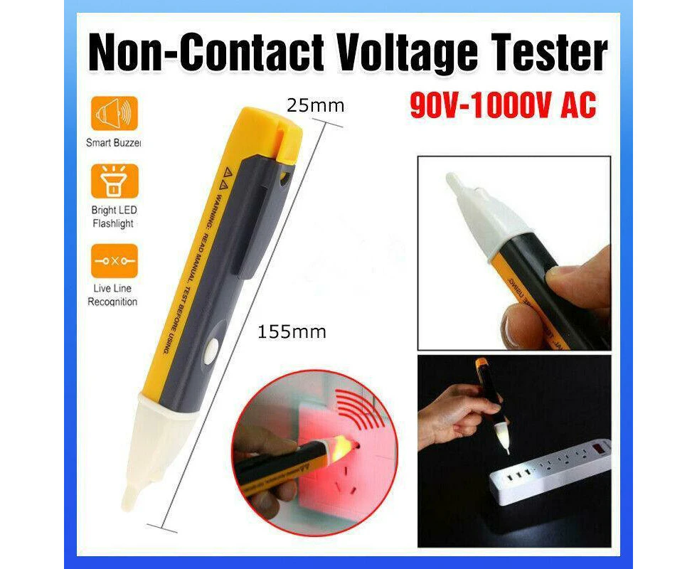 Voltage Ac Detector Outlet Volt Stick Pen Tester With Led Light Power Indicator