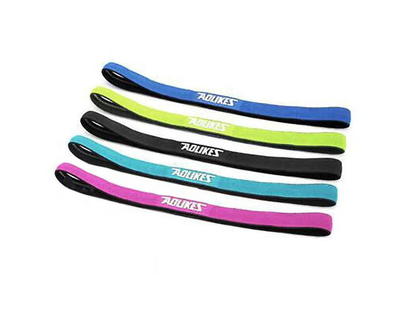 Sports Elastic Headband Hair Band Rubber Anti-Slip Women Hair Band Yoga Nylon