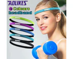 Sports Elastic Headband Hair Band Rubber Anti-Slip Women Hair Band Yoga Nylon