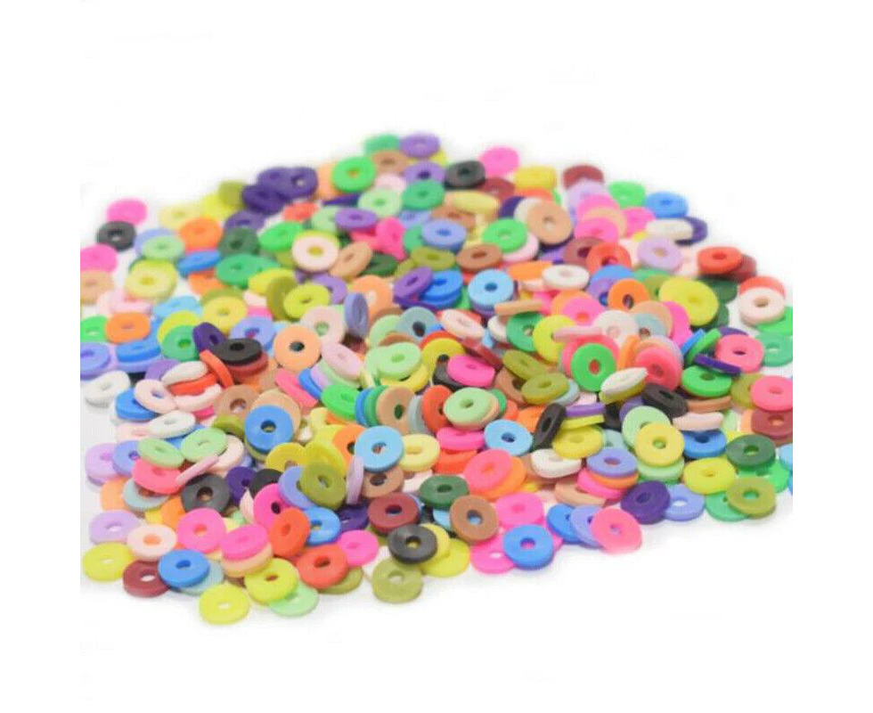 Clay Beads For Bracelets Making Flat Polymer 6Mm Heishi Jewelry Making Kit New