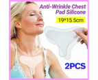 2Pads Anti-Wrinkle Chest Pad Silicone Removal Patch Skin Care Reusable Safe Au