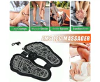 Black Rechargeable Ems Bioelectric Acupoints Massager Mat Foot Stimulator Au