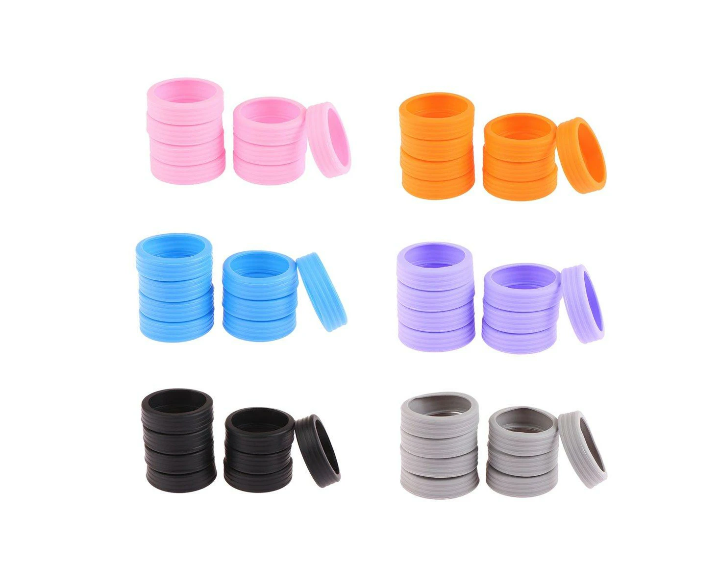 16 PCS Silicone Luggage Wheels Cover Caster Shoes Wheel Protector for Luggage