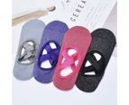 Yoga Socks Non Slip Pilates Massage Ballet Socks with Grip Exercise Cotton Gym