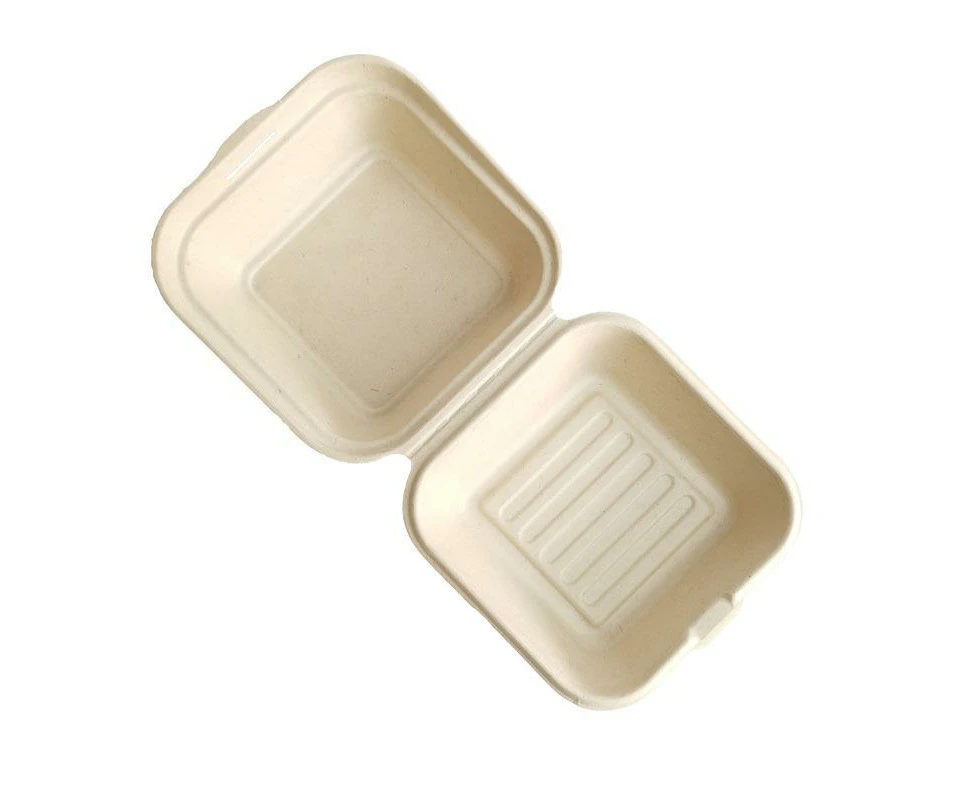 100X Disposable Eco-Friendly Bento Box Fruit Salad Hamburger Cake Packaging Box