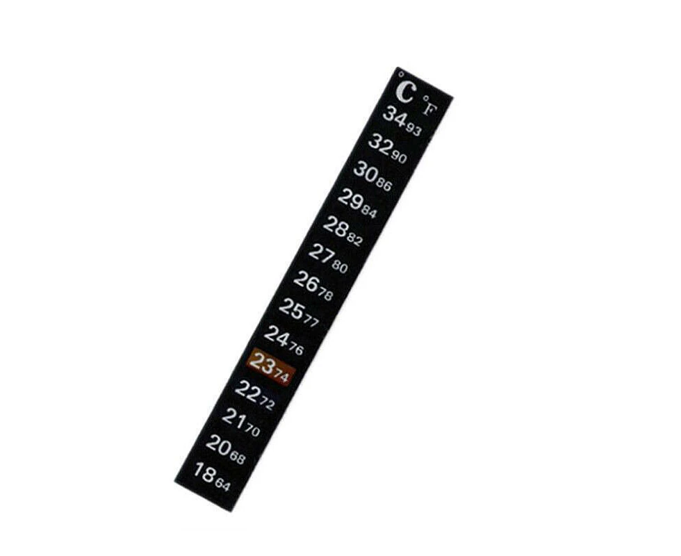 UPTO 10x Aquarium Thermometer Fish Tank Sticker Temperature Strip Dual Scale HOT