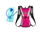 Hiking Camping Cycling Running Hydration Pack Backpack Bag + 2L Water Bladder Au - Blue