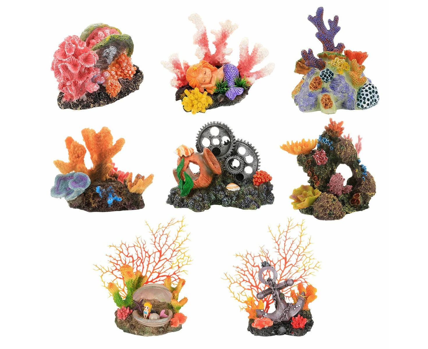 Aquarium Resin Coral Decorations for Fish Tank Marine Simulation Micro Landscape