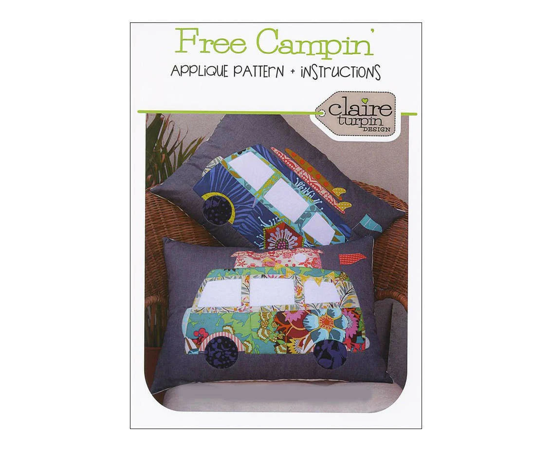 Free Campin' Cushion Pattern By Claire Turpin Design Quilting Sewing Home Decor