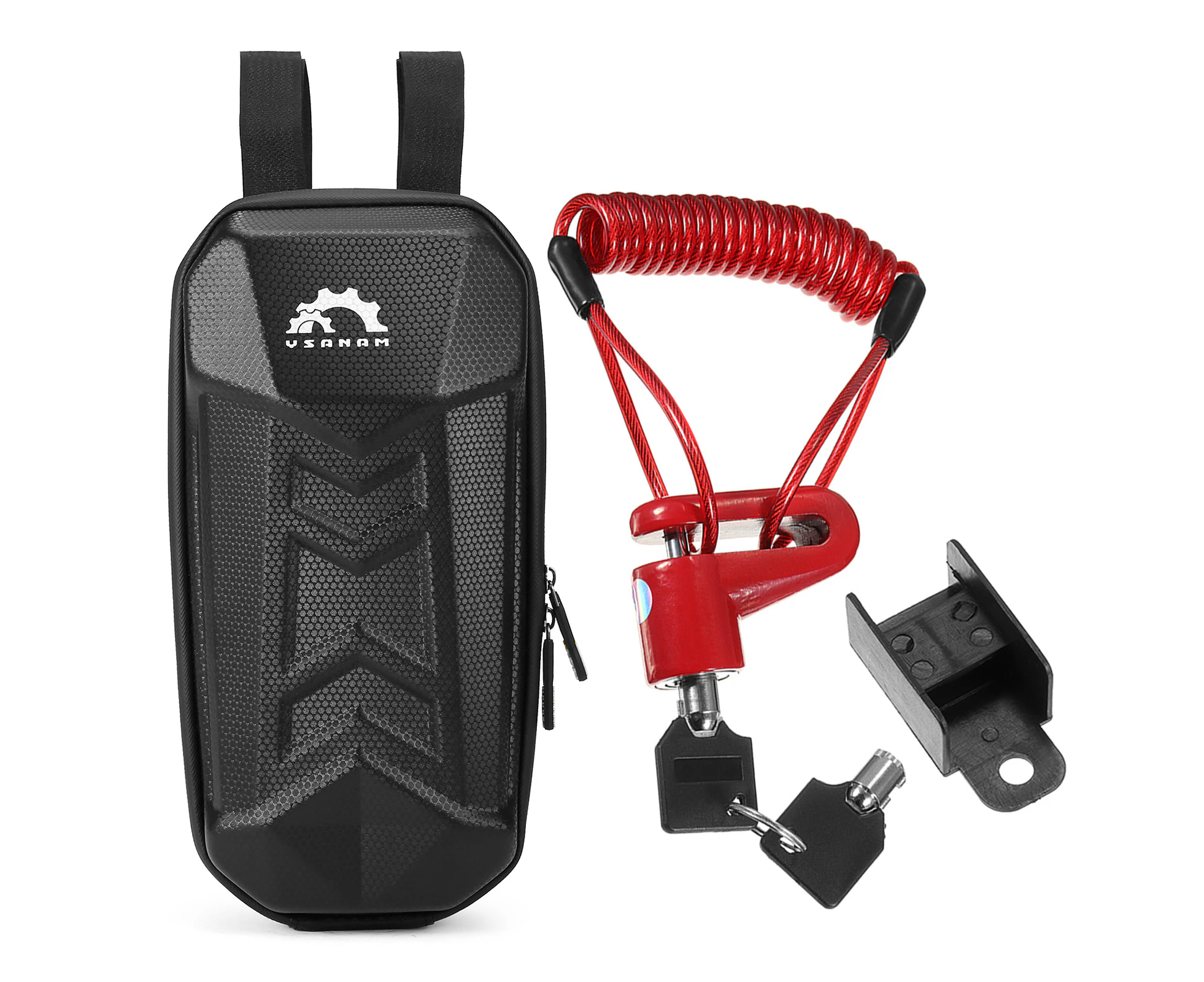 Rainproof Electric Scooter Storage Bag with Multifunctional Disc Brake Lock