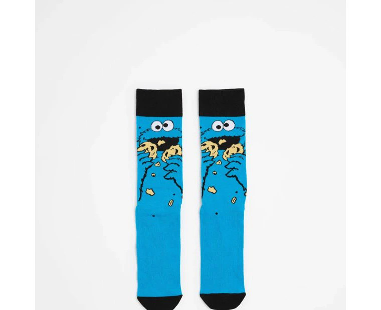 Cookie Monster Licensed Crew Socks - Swag