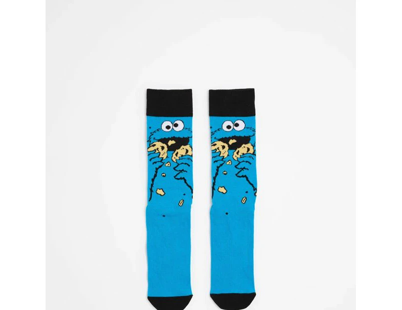 Cookie Monster Licensed Crew Socks - Swag