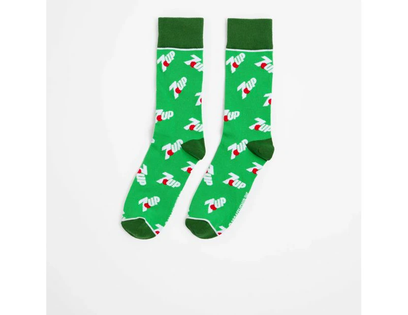 7Up™ Licensed Crew Socks - Swag