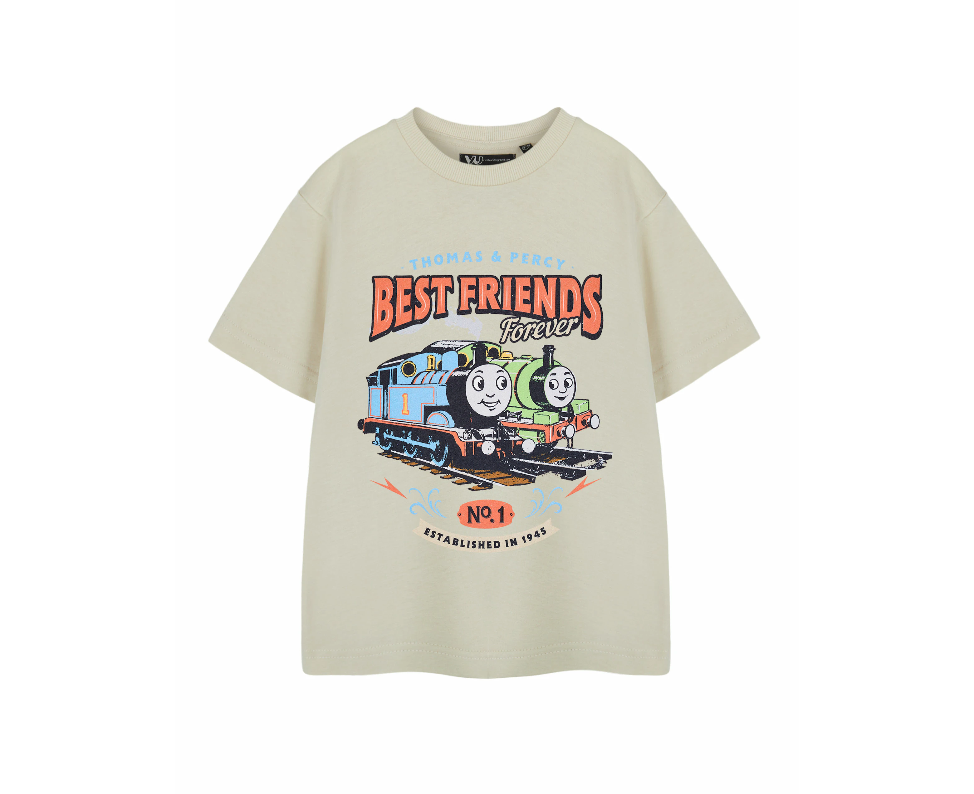 Thomas and Friends Boys Short Sleeved T-Shirt (Beige)