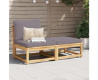 3 Piece Garden Lounge Set with Cushions Solid Wood Acacia