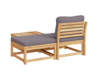 3 Piece Garden Lounge Set with Cushions Solid Wood Acacia