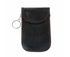 Anti Theft RFID for Key Fob Pouch Durable Faraday Bag Car RFID Signal Blocking f - Silver