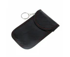 Anti Theft RFID for Key Fob Pouch Durable Faraday Bag Car RFID Signal Blocking f - Silver