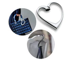 Rotatable Heart Shaped Bag Hook Trendy Handbag Holder Folding Handbag Hook