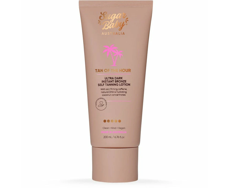 Sugar Baby Tan Of The Hour Ultra Dark Instant Bronze Self Tanning Lotion 200ml