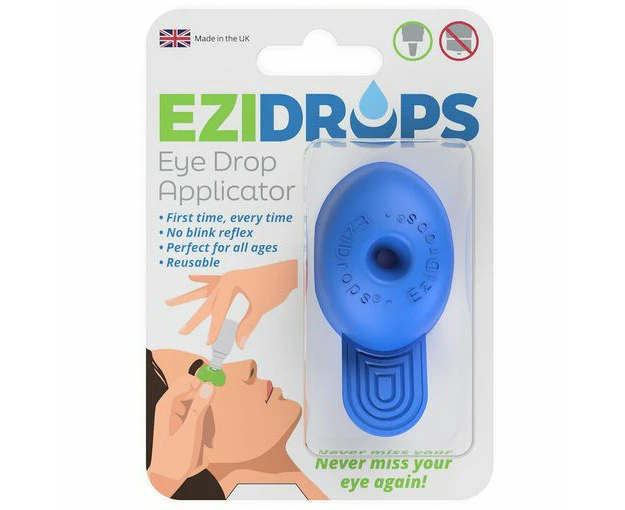 EziDrops Eye Drop Applicator - Blue