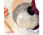 ADIVO 1300W Electric Stand Mixer 6 Speed 5L Kitchen Timer LED Whisk Cake Bowl