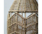 Rustic Charm, Hemp Rope Floor Lamp - Natural Linen Shade, 1300mm High, PL0141