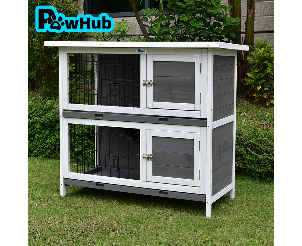 PawHub Small Wooden Chicken Hen Coop Rabbit Hutch Guinea Pig Cage