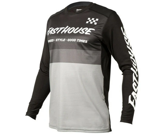 Fasthouse Youth Alloy Kilo LS Bike Jersey Black/Grey 2021