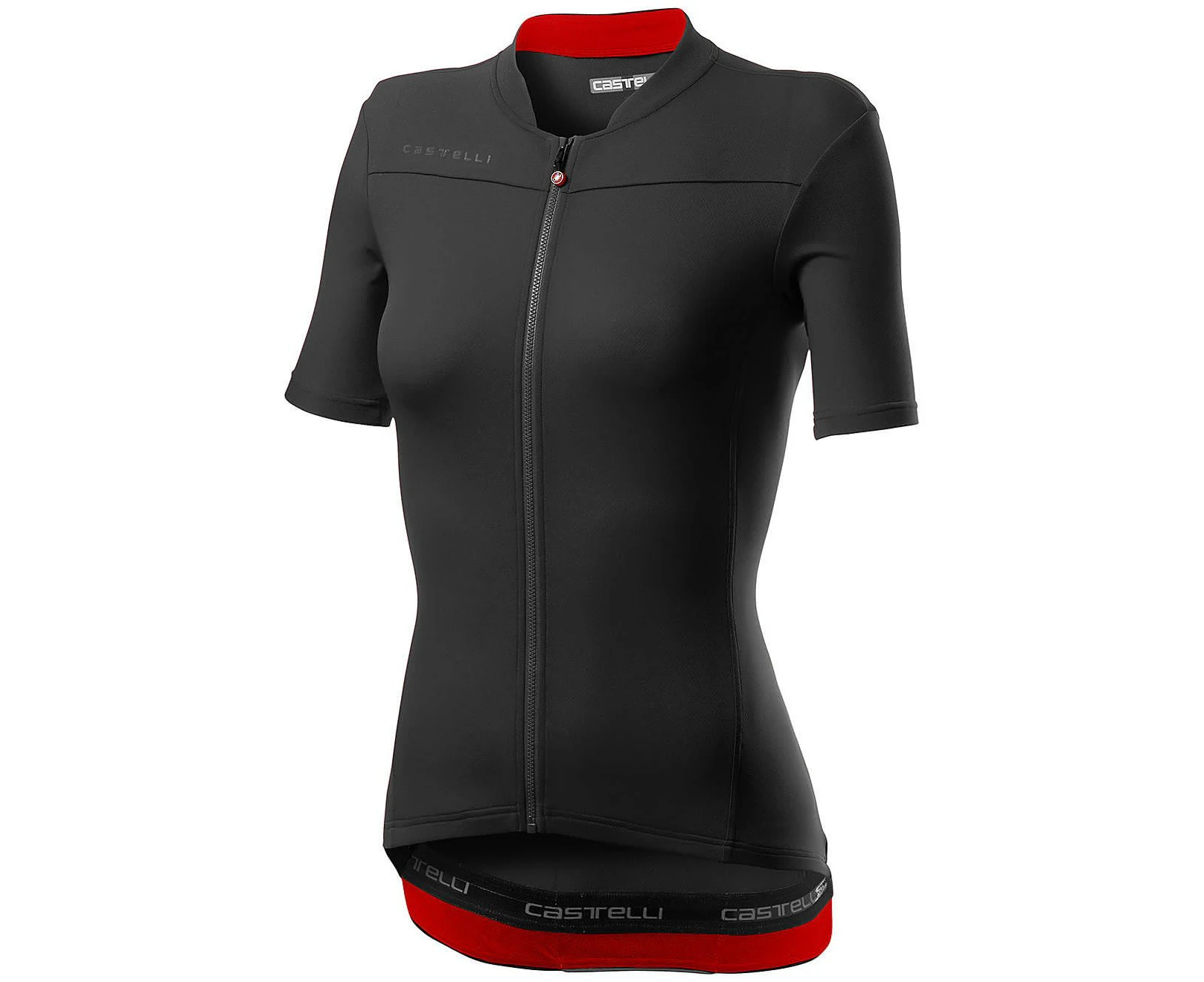 Castelli Anima 3 Womens Bike Jersey Light Black/Red 2021