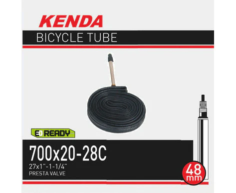 Kenda Threaded Presta Inner Tube700 x 20/28 - 700 x 20/28 - 48mm