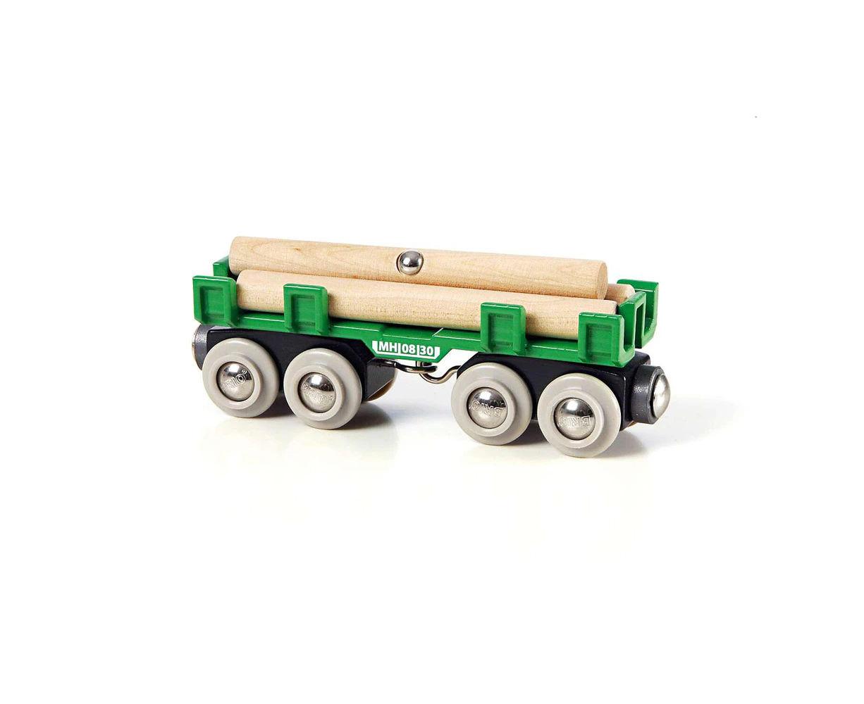 4pc Brio Lumber Loading Wagon Kids/Childrens Interactive Pretend Play Toy 3y+