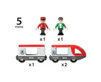 5pc Brio Travel Train Kids/Childrens Pretend Play Interactive Toy Playset 3y+