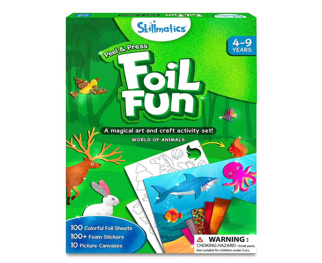 Skillmatics Foil Fun World of Animals Kids/Childrens Interactive Toy 4+